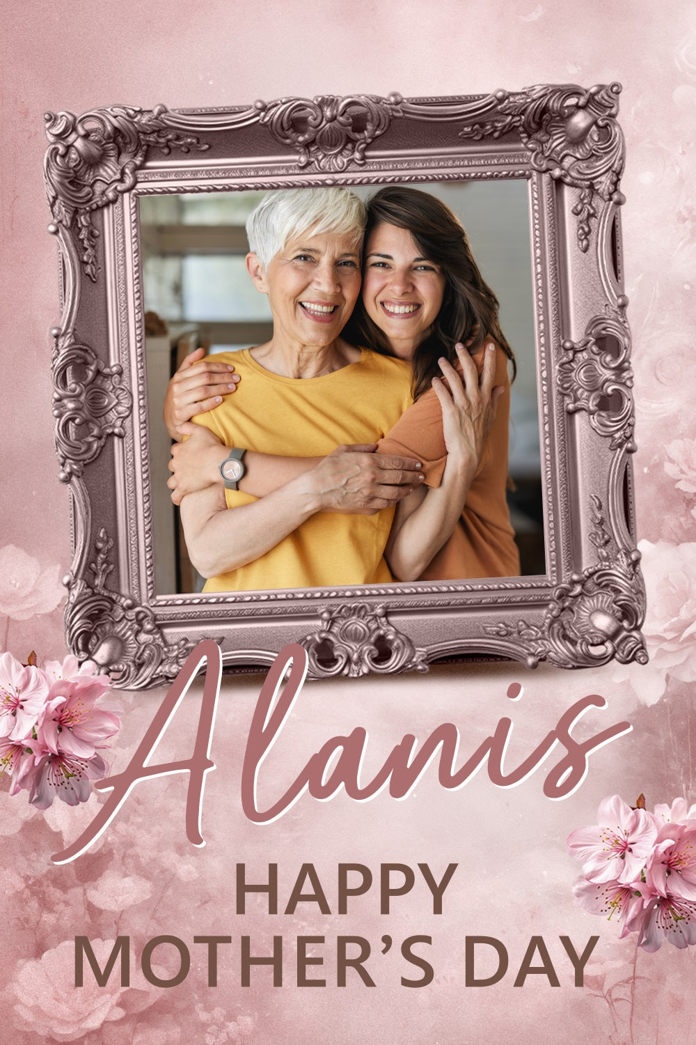 Muttertag Backdrop Vintage Frame Floral Custom Backdrop BRP3-116