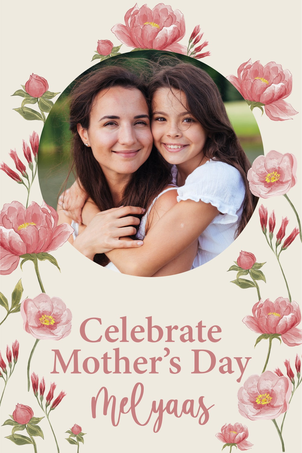 Mothers Day Backdrops Celebrate Love Floral Personalisierter Hintergrund BRP3-120