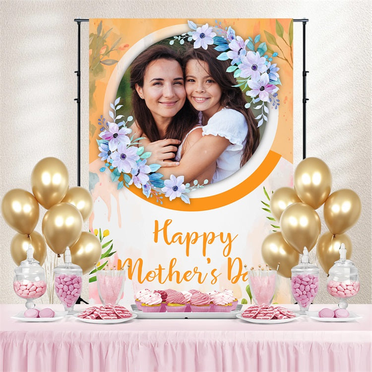 Backdrop für Muttertag Aquarell Blüte Feier benutzerdefinierte Hintergrund BRP3-125