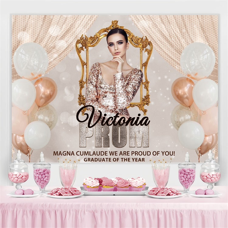 Prom Backdrops Ballon Rahmen Personalisierte Party Graduation Backdrop BRP3-237