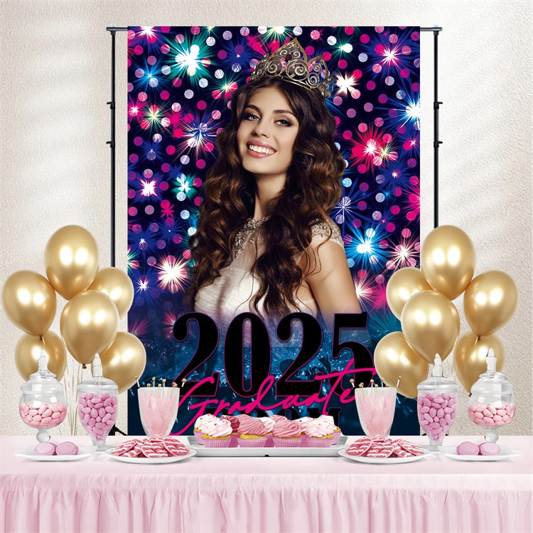 Personalisierte Graduation Backdrops Glänzende Prom Graduation Party Backdrop BRP3-29