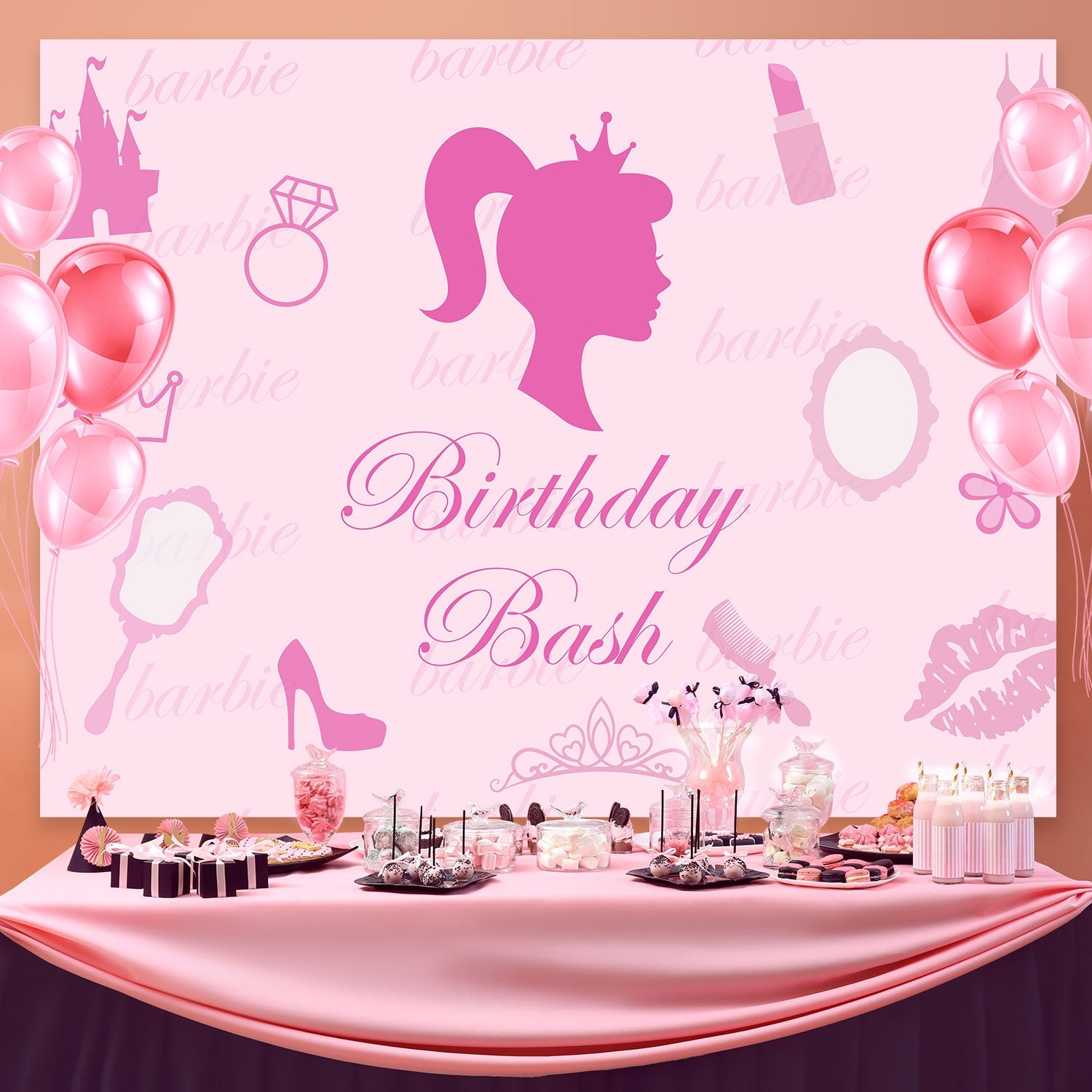 Geburtstag Backdrop Personalisierte Glam Party Backdrop BRP3-48