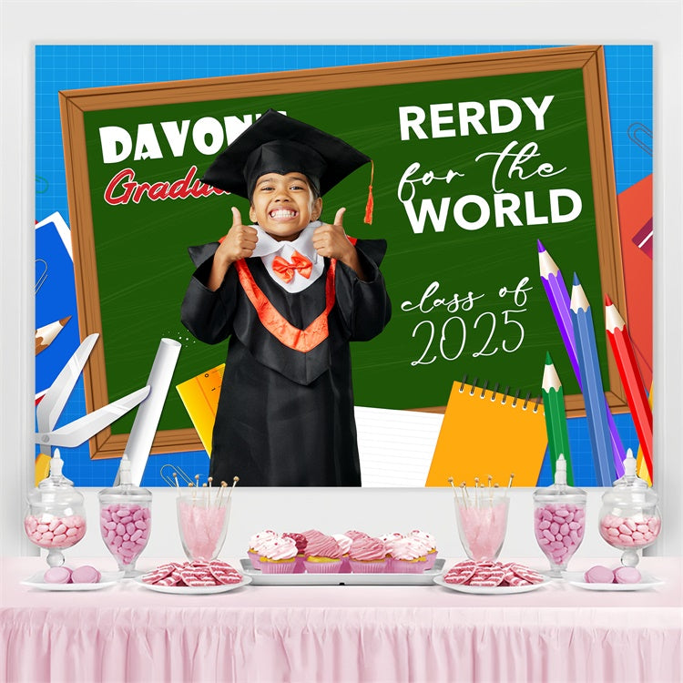 Custom Graduation Backdrop Buntes Briefpapier Graduation Party Backdrop BRP4-167