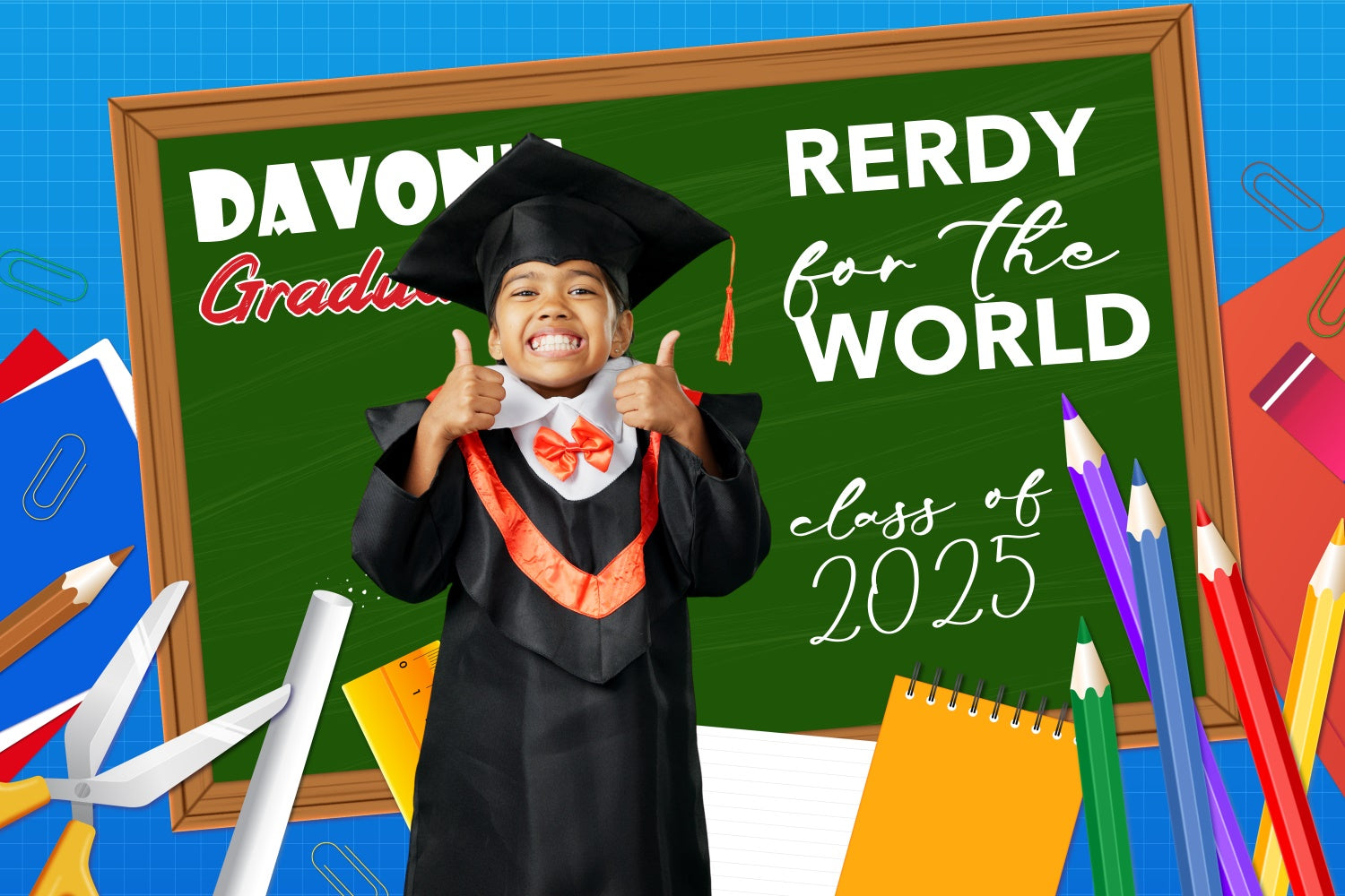 Custom Graduation Backdrop Buntes Briefpapier Graduation Party Backdrop BRP4-167