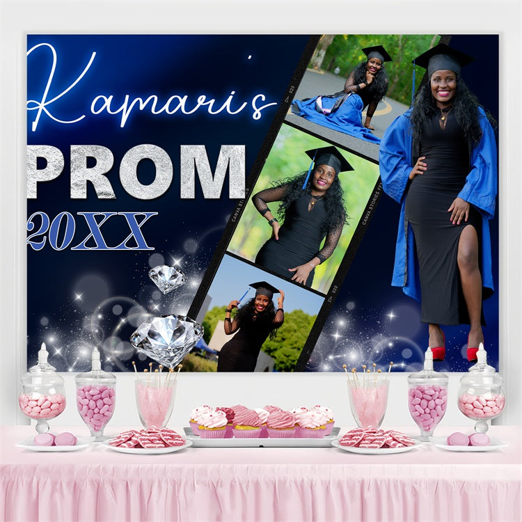 Abschlussball Backdrop Ideen Glitzernde Diamant Graduation Party Backdrop BRP4-171