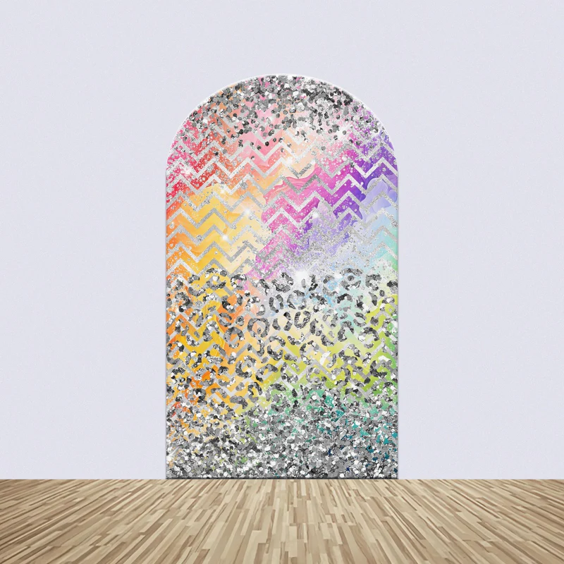 Tanz Backdrop Ideen Bold Bunte Glitter Bogen Backdrop Kit BRP4-194