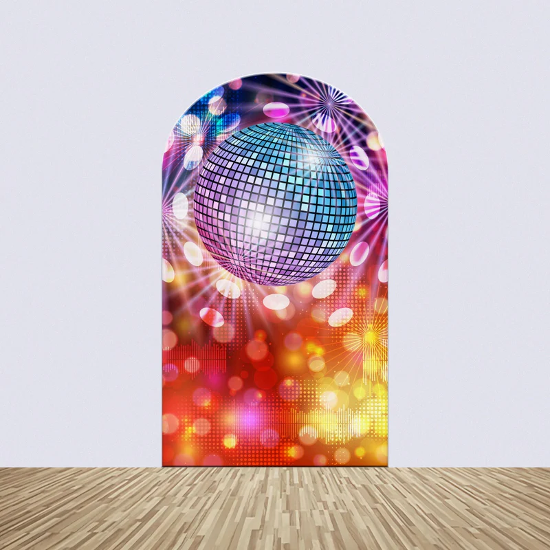 Backdrops für Tanz Glitzernde Disco Ball Bogen Backdrop Kit BRP4-208