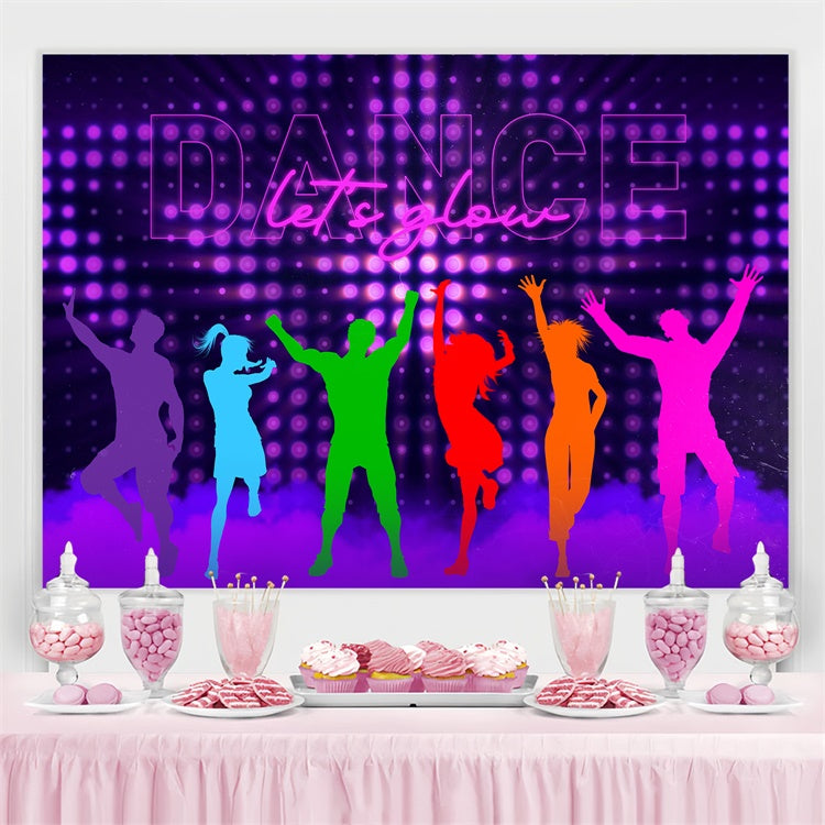 Tanz Fotohintergrund Tanzfläche Lichter Bewegung Custom Backdrop BRP4-213