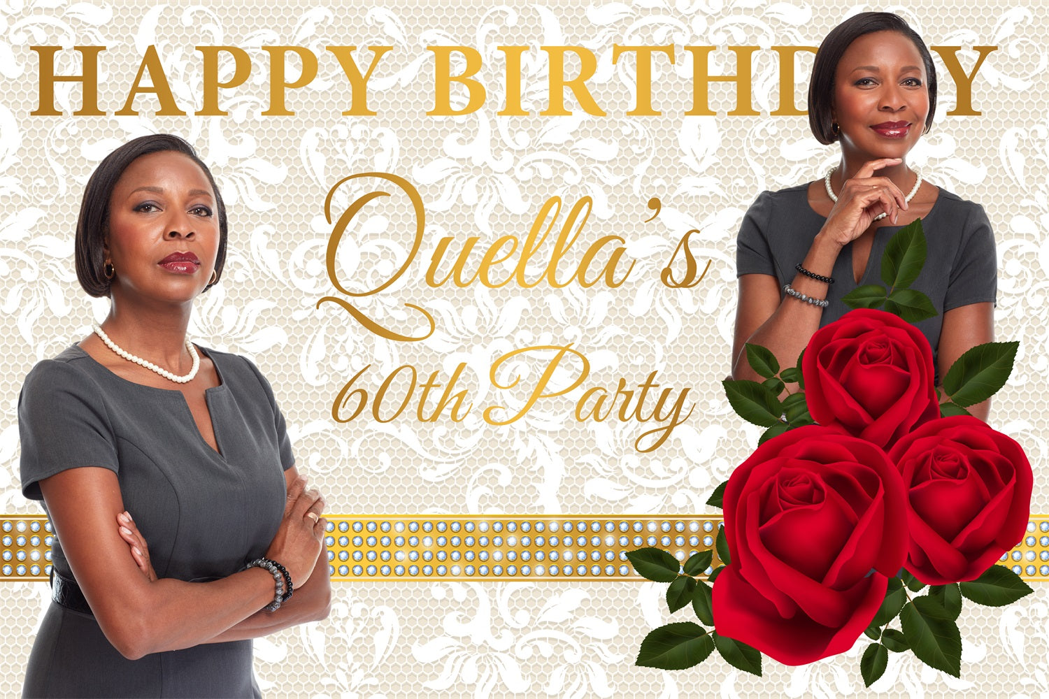 Personalisierte Backdrop For Geburtstag 90th Rot Curtain Bühne Backdrop BRP4-23