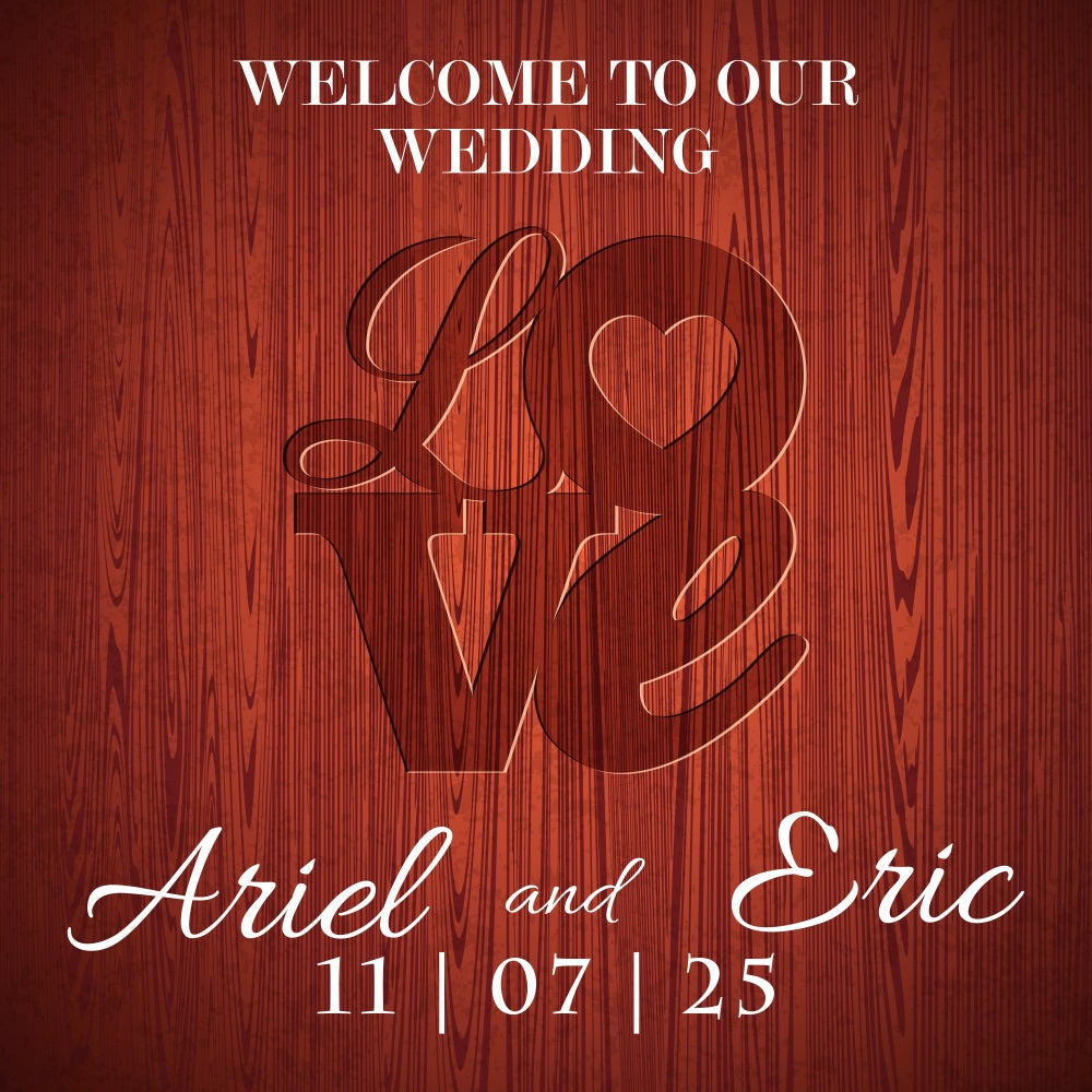 Rustikale Hochzeit Backdrop Rustikale Holz Liebe Personalisierte Backdrop BRP5-190