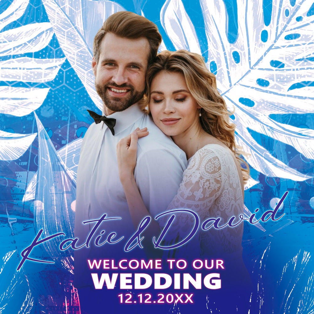 Hochzeit Fotokulissen Tropische Liebe Personalisierte Kulisse BRP5-196