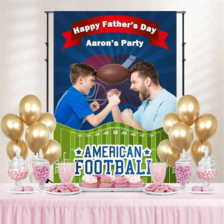 Vatertag Backdrop Spirited Showdown Fußball Custom Backdrop BRP5-35