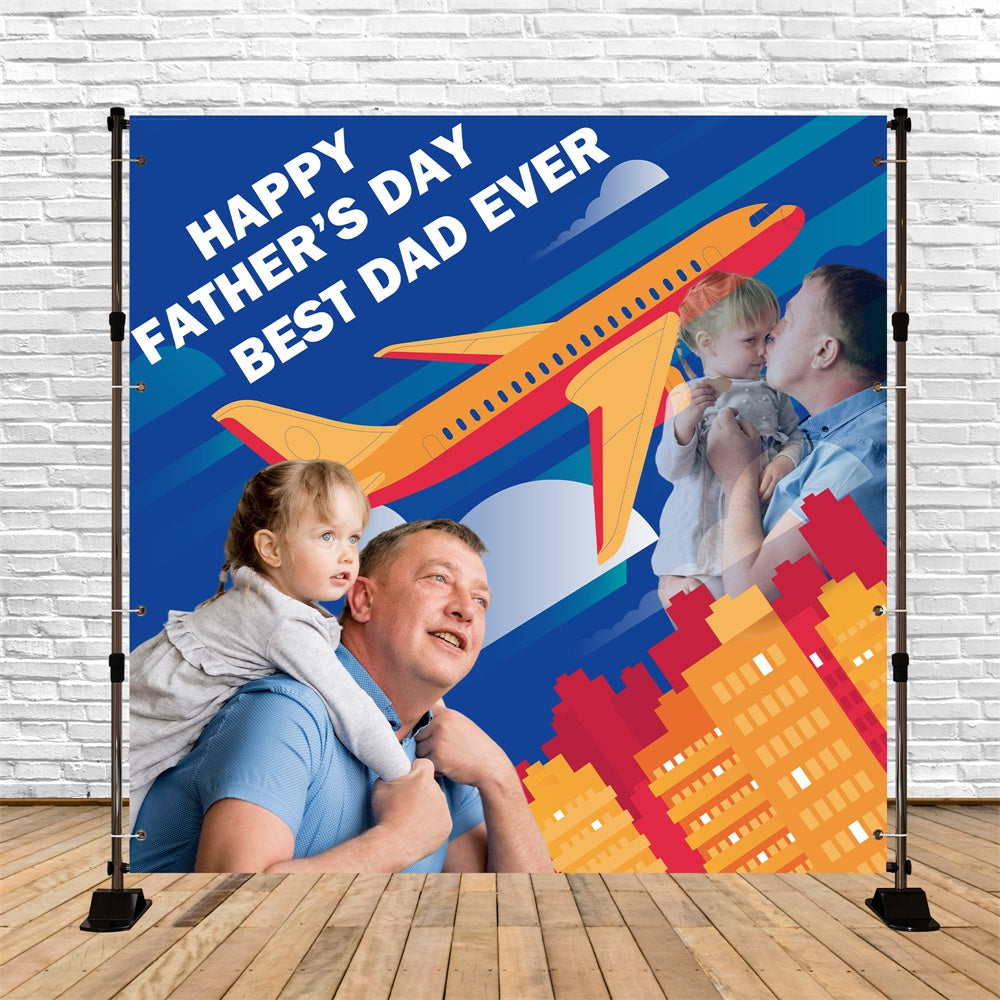 Happy Father's Day Backdrop Urban Flight Individuelles Backdrop BRP5-54