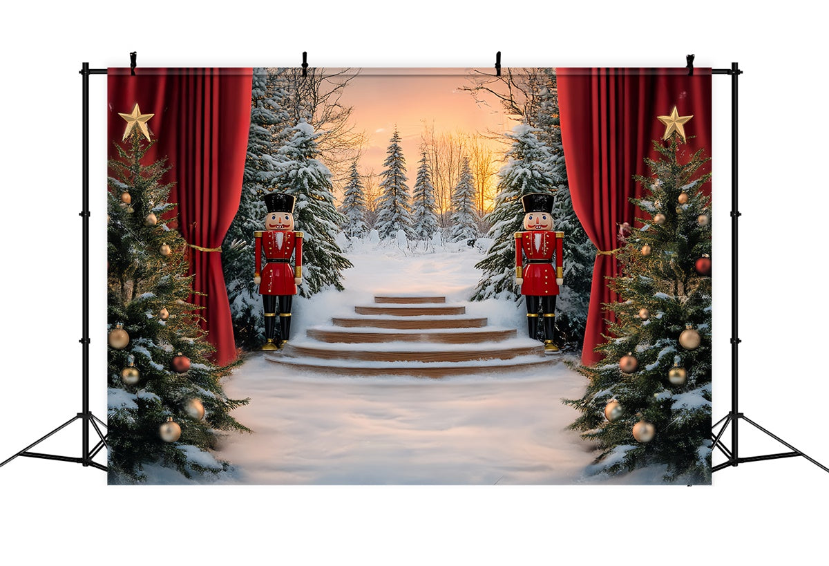 Weihnachten Backdrop Ideen Nussknacker Winter Bühne Backdrop BRP57-149