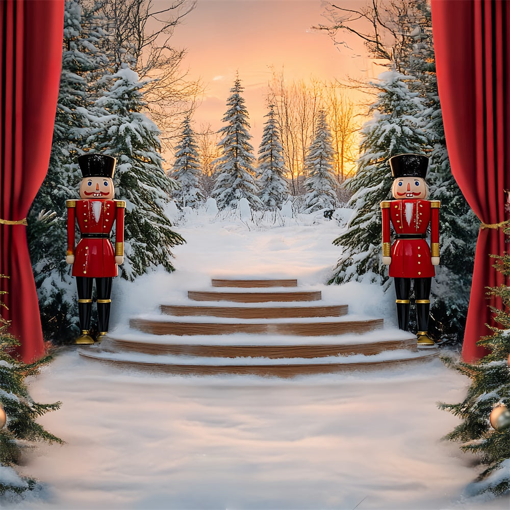Weihnachten Backdrop Ideen Nussknacker Winter Bühne Backdrop BRP57-149