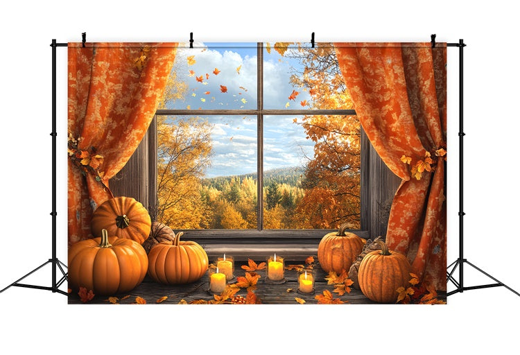 Herbst Fotokulisse Rustikale Fenster Herbstkulisse BRP57-173