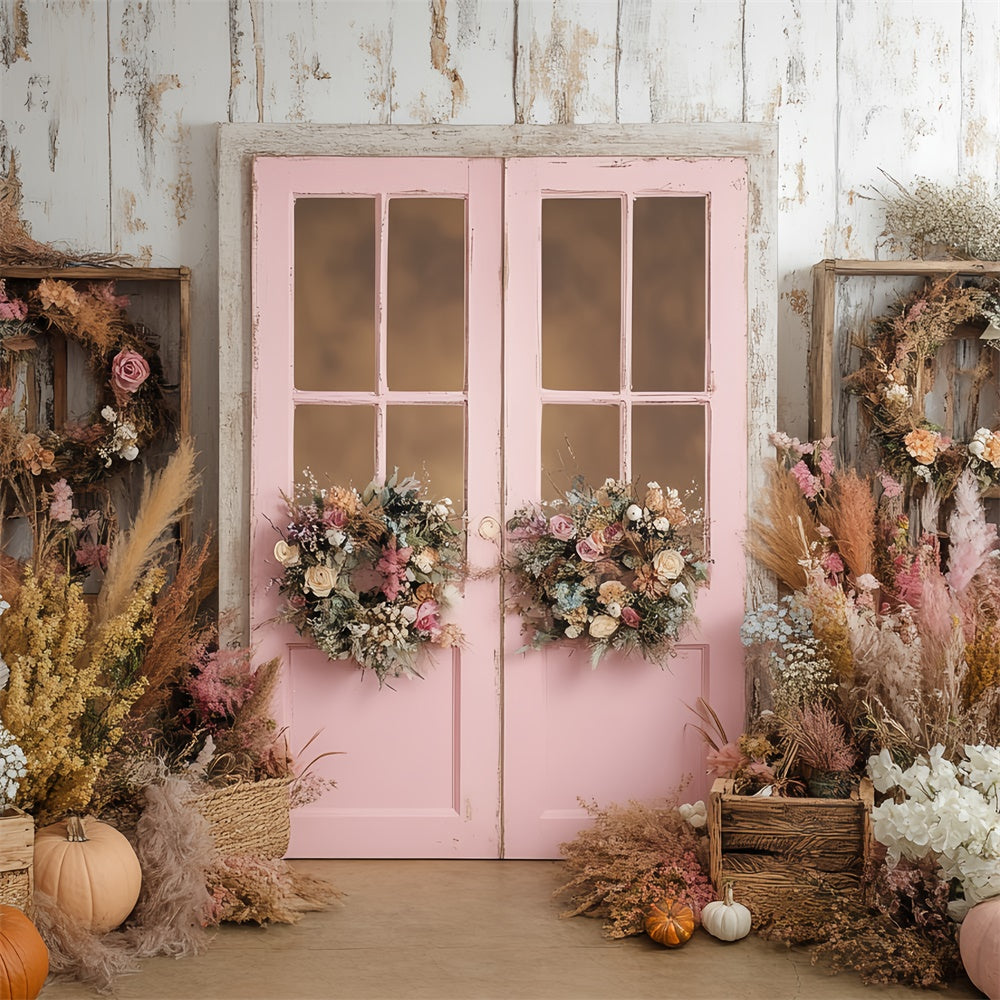 Boho Backdrops Rosa Veranda Ernte Herbst Fotohintergrund BRP57-194