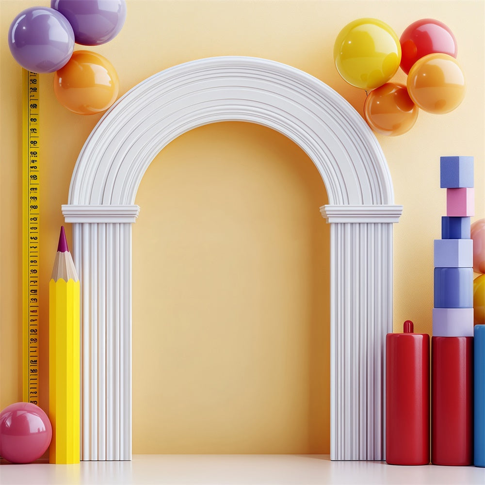 Back To School Backdrops Lernen Messen Spaß Backdrop BRP57-25