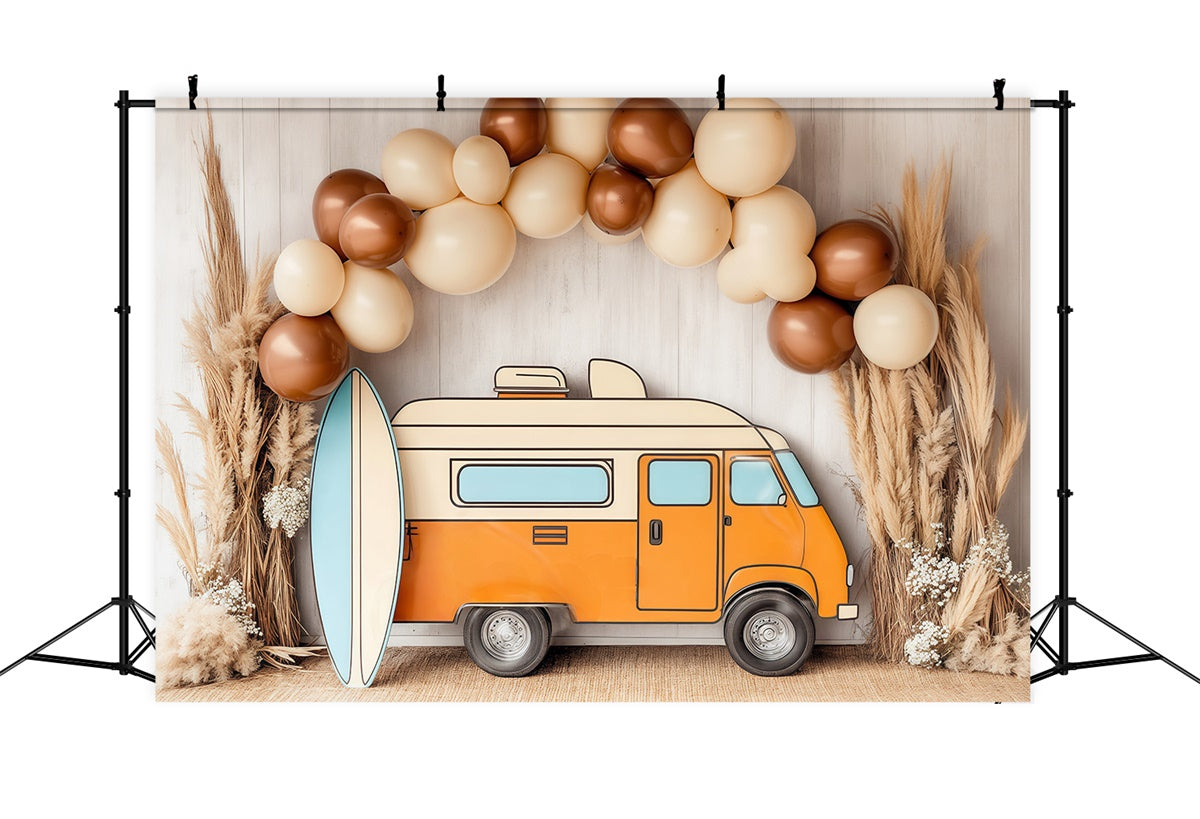 Kinder Backdrops Strand Van Ballonbogen Backdrop BRP57-279