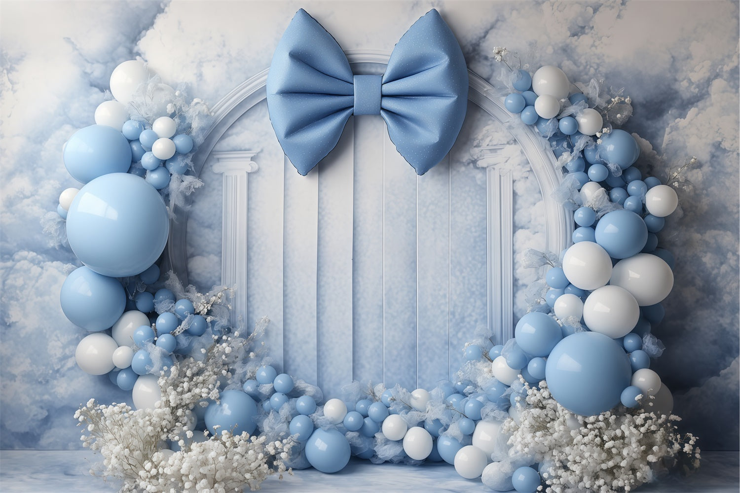 Newborn Backdrops Blauer Bogen Fantasy Hintergrund BRP57-281