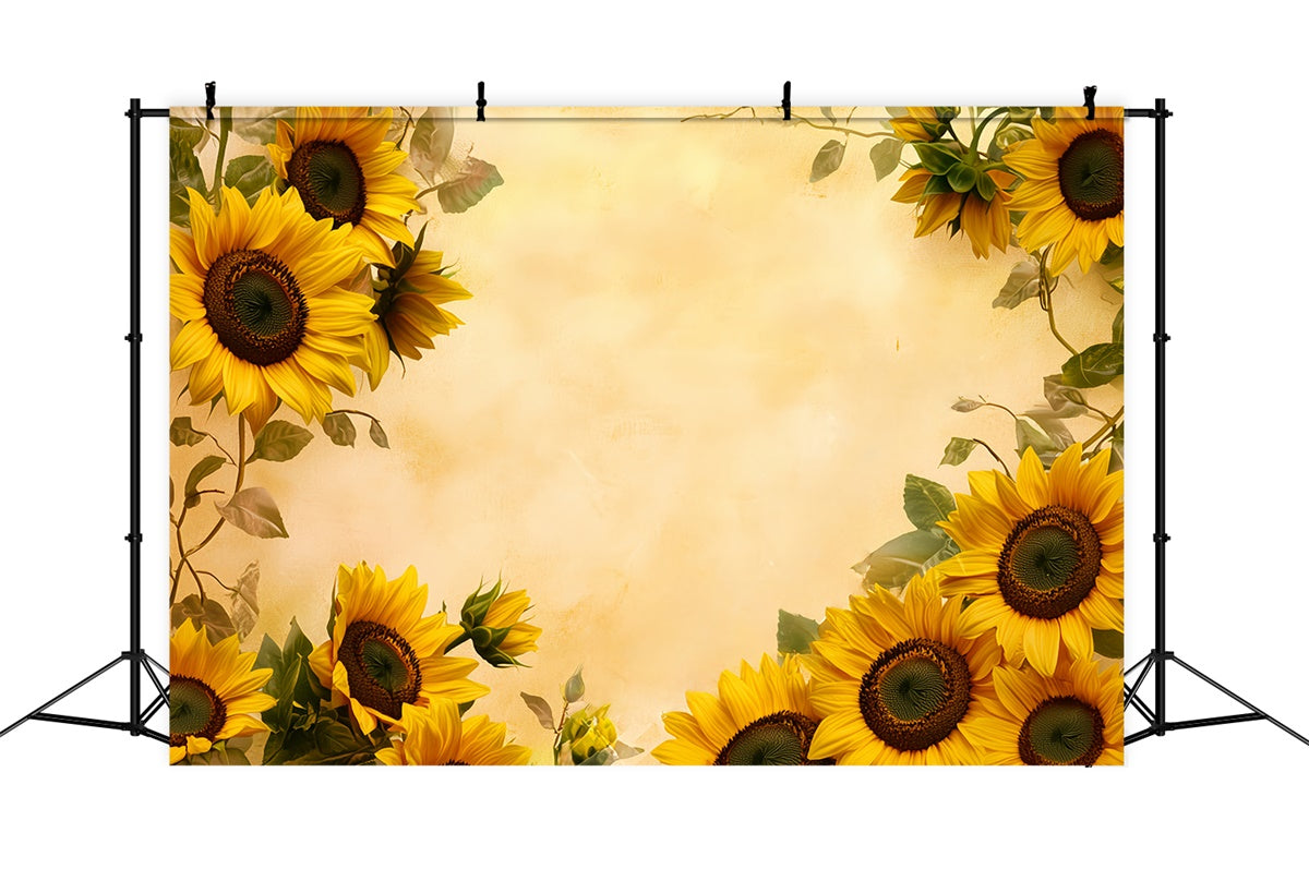 Kinderfoto-Hintergrund Golden Sunflower Bliss Backdrop BRP57-286