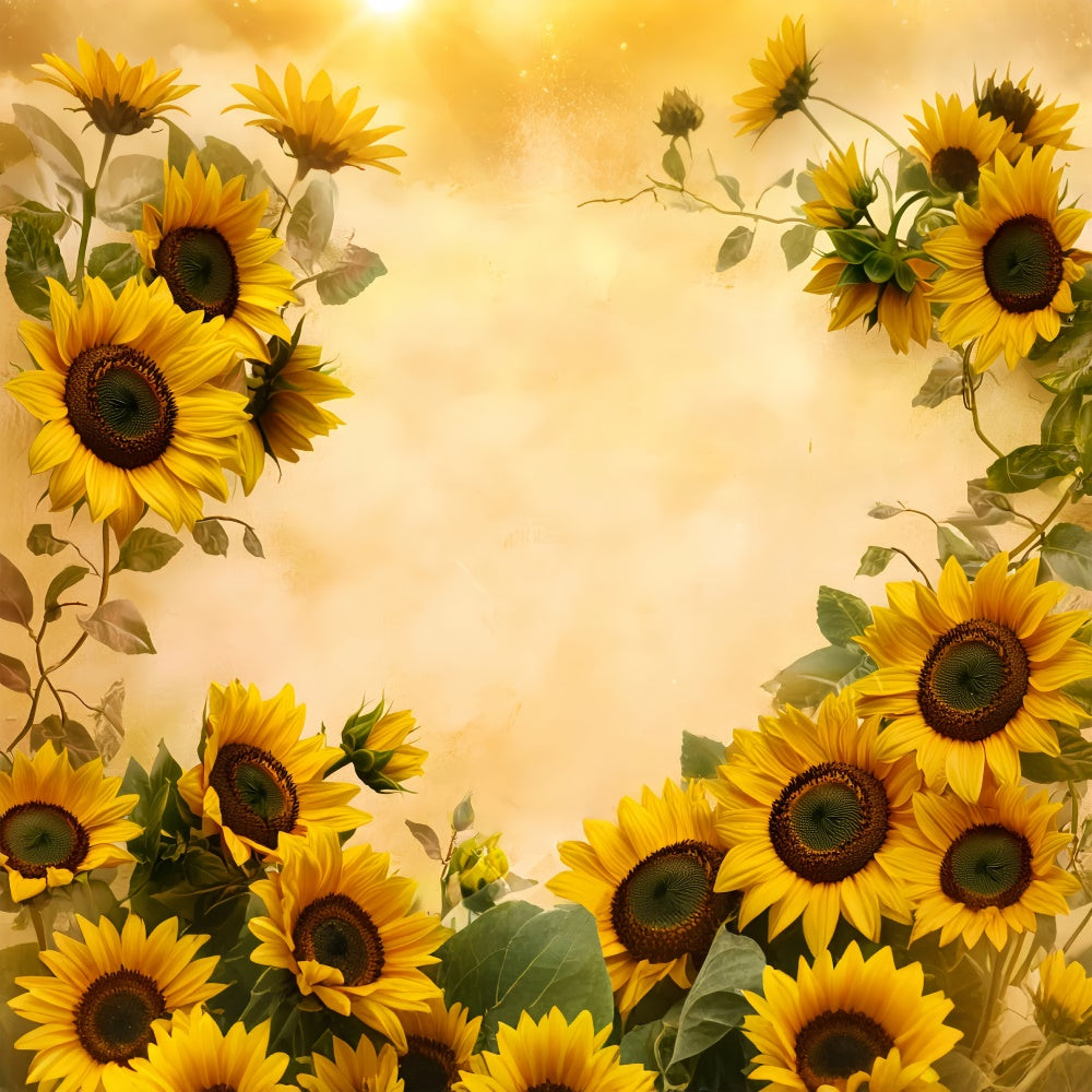 Kinderfoto-Hintergrund Golden Sunflower Bliss Backdrop BRP57-286