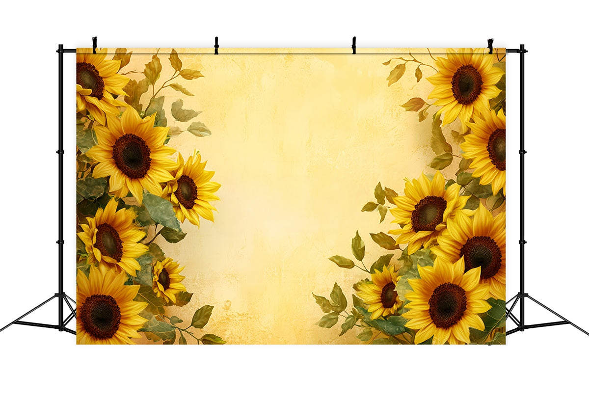 Kinder Backdrops Sanfte Sonnenblume Border Backdrop BRP57-287
