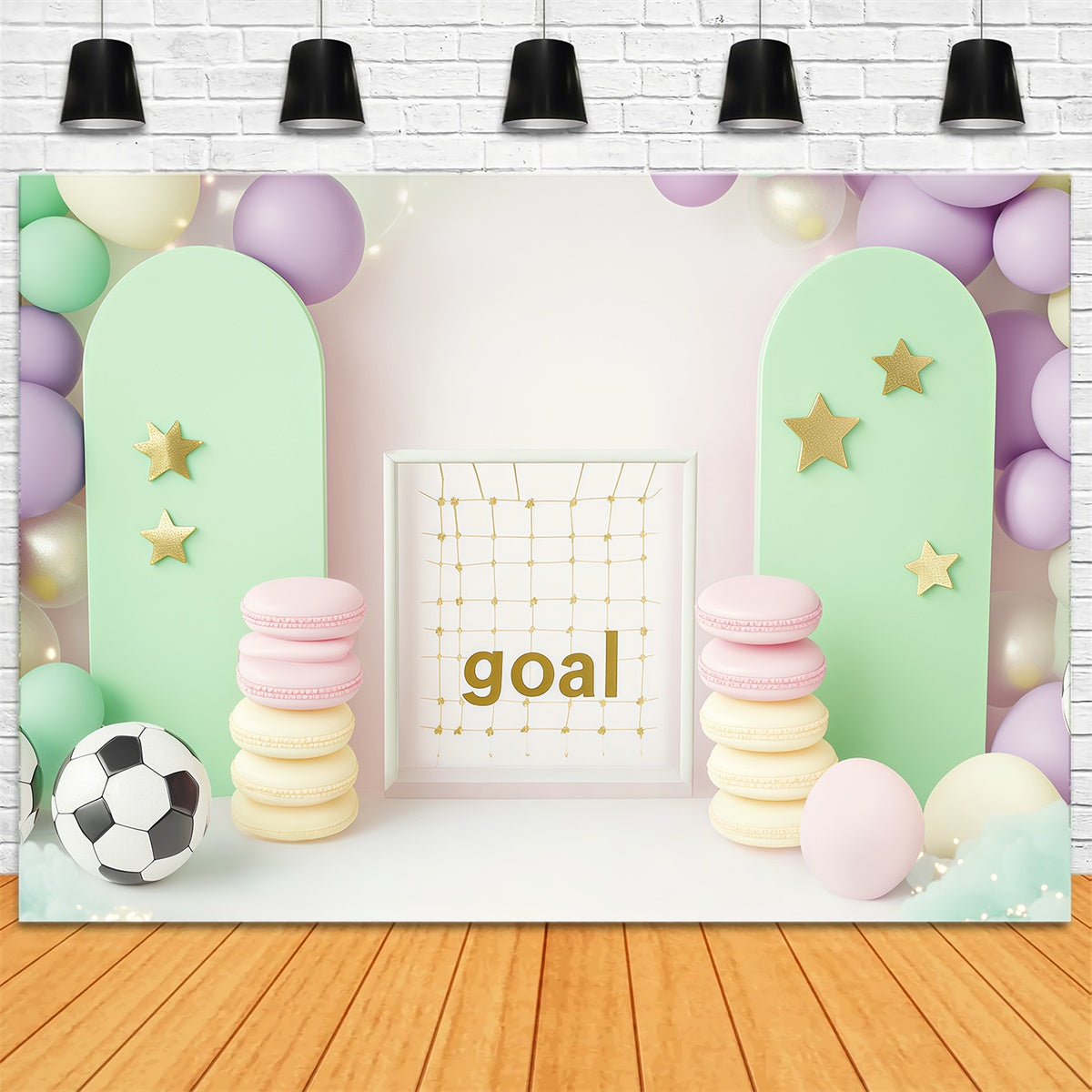 Sport-Hintergrundkulisse Sweet Goal Feier-Hintergrundkulisse BRP57-303