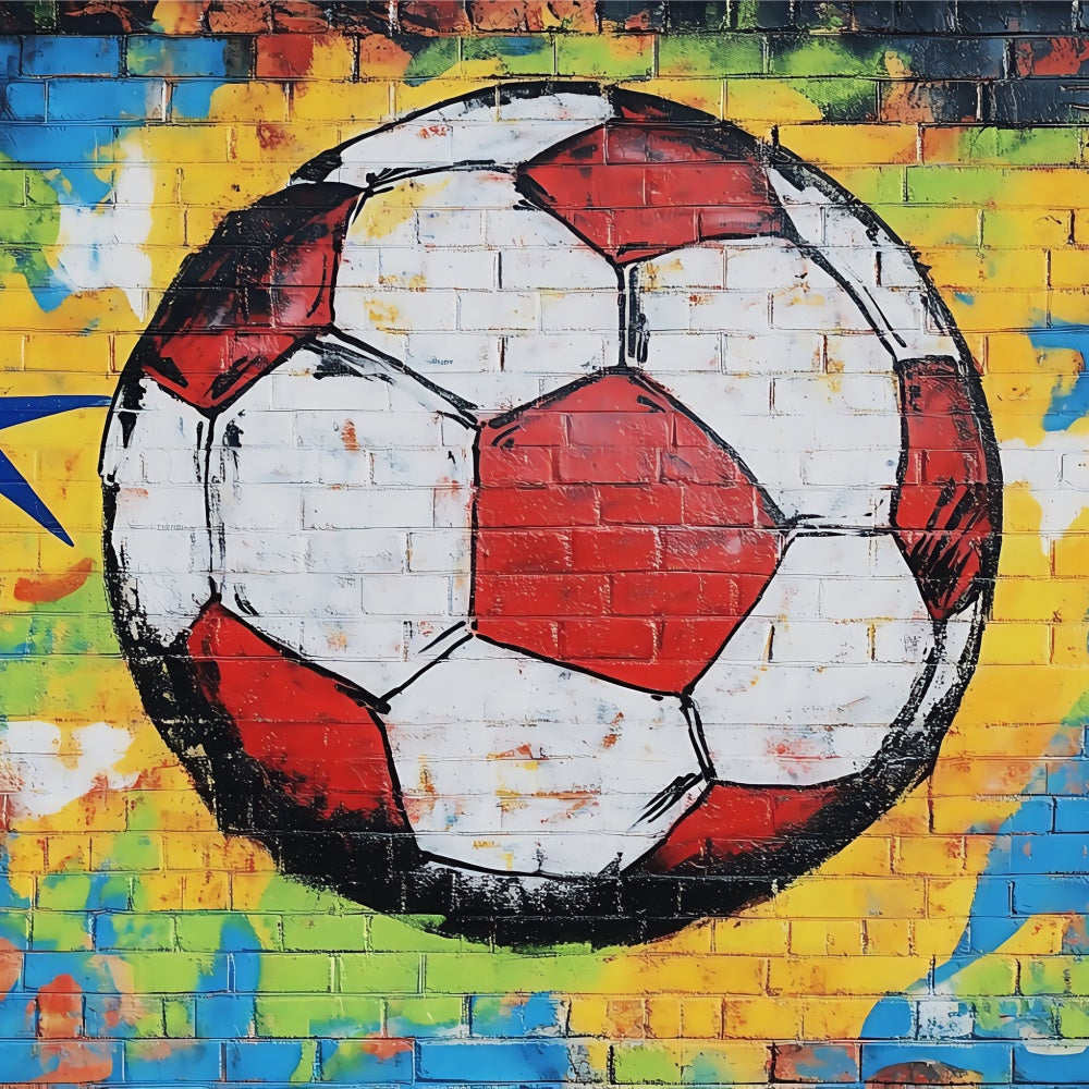 Fußball Backdrop Urban Soccer Wall Graffiti Backdrop BRP57-310