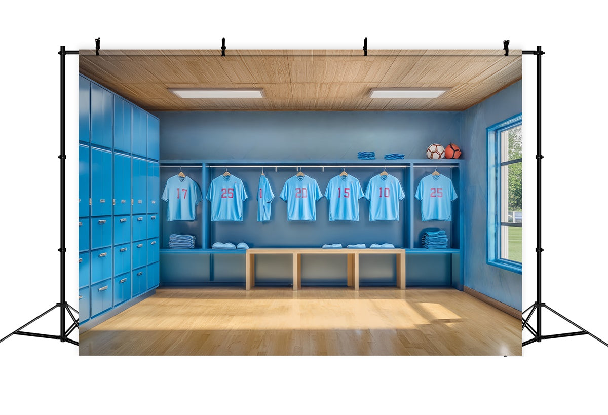 Sport-Themen-Hintergrundkulisse Spieler-Umkleidekabine-Hintergrundkulisse BRP57-312