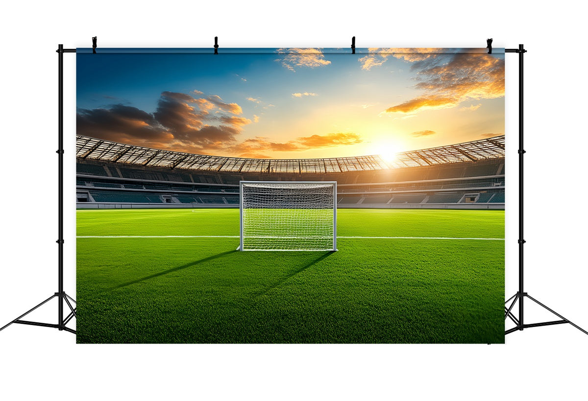 Fußballfeld-Hintergrundkulisse Golden Hour Field Backdrop BRP57-313
