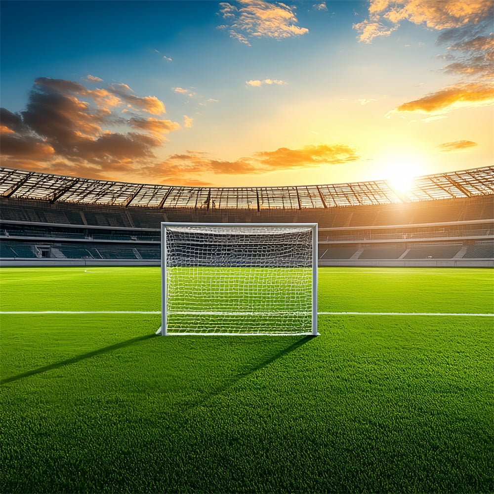 Fußballfeld-Hintergrundkulisse Golden Hour Field Backdrop BRP57-313
