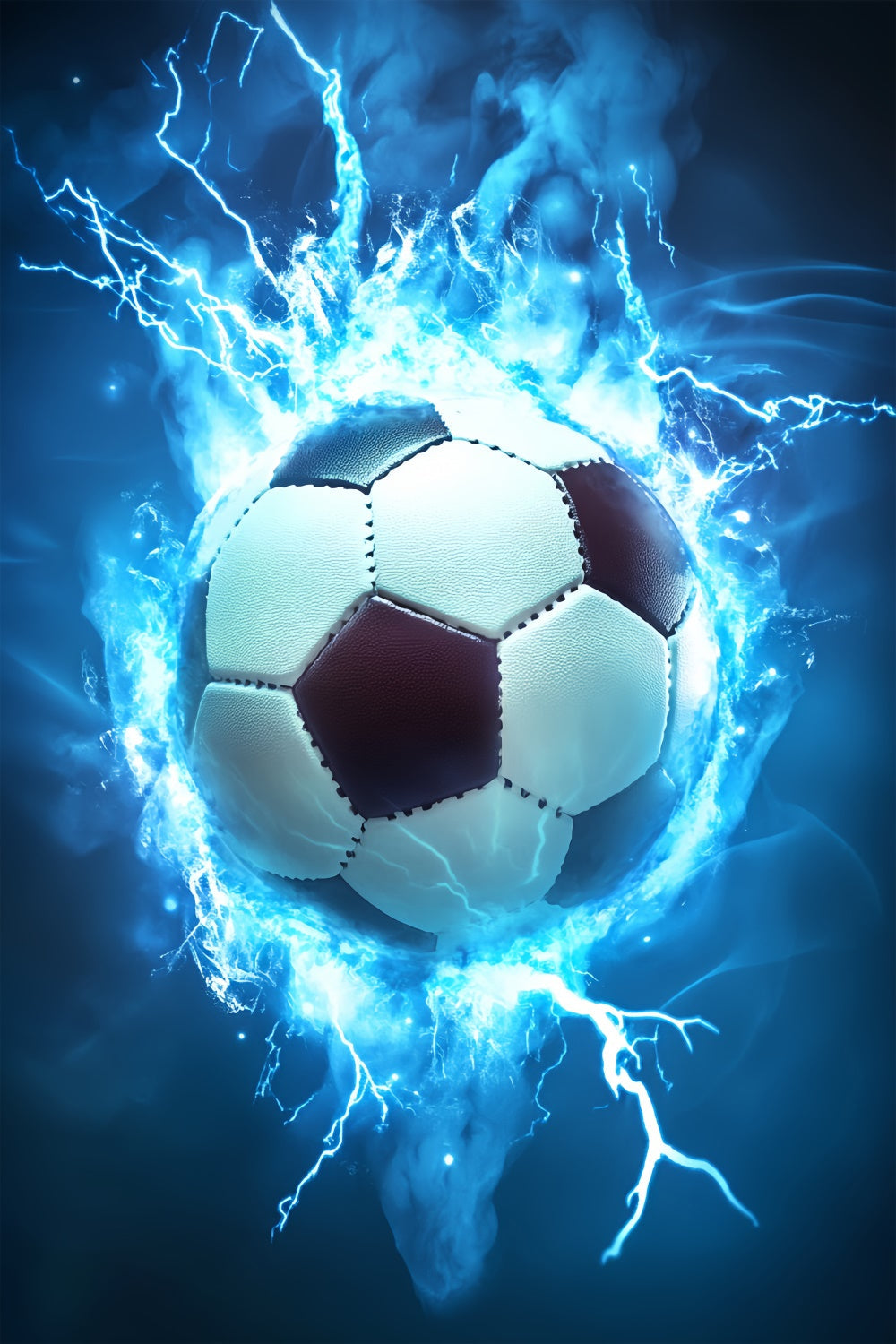 Fußball-Fotohintergrund Thunder Goal Energie-Hintergrund BRP57-320