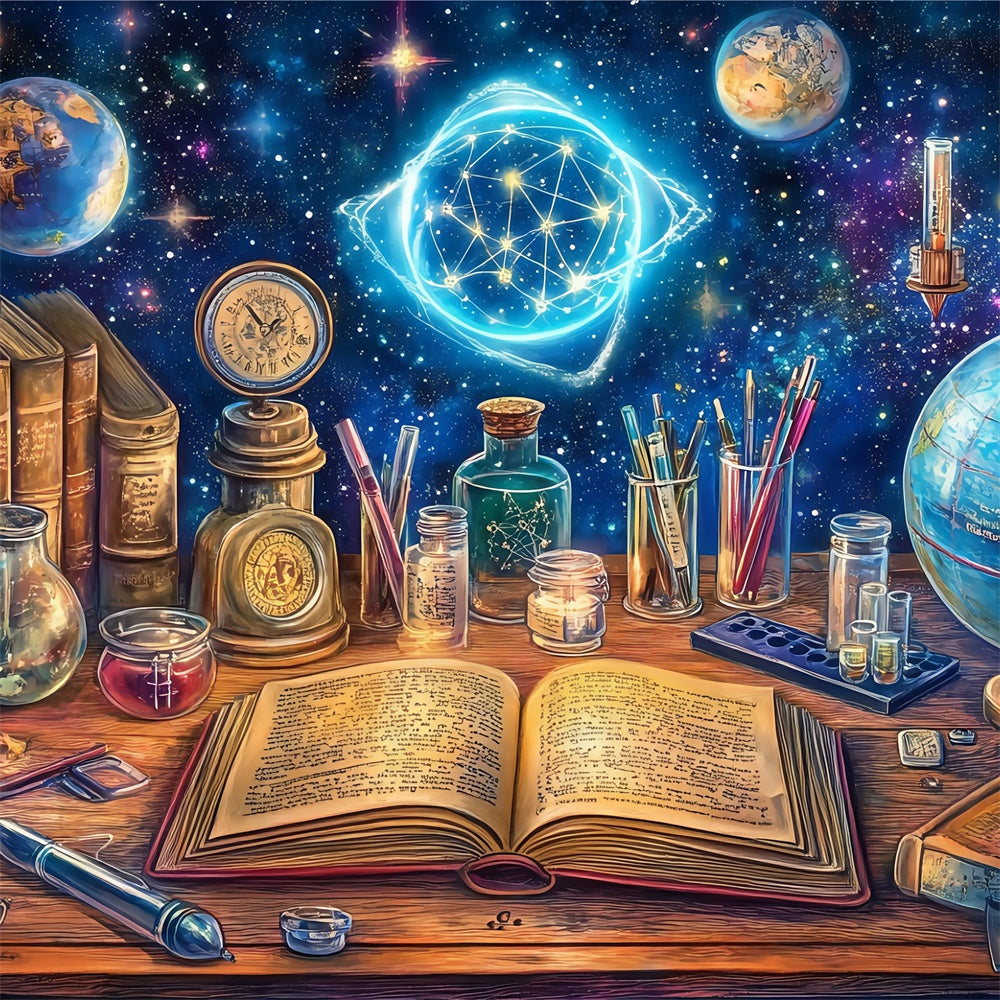 Back To School Backdrops Stellar Discovery Schreibtisch-Hintergrund BRP57-39