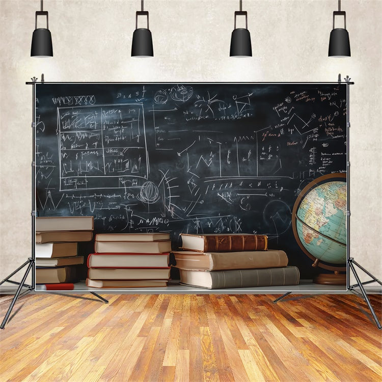 Kreidetafel Fotohintergrund Mathe Gelehrte Formeln Hintergrund BRP57-40