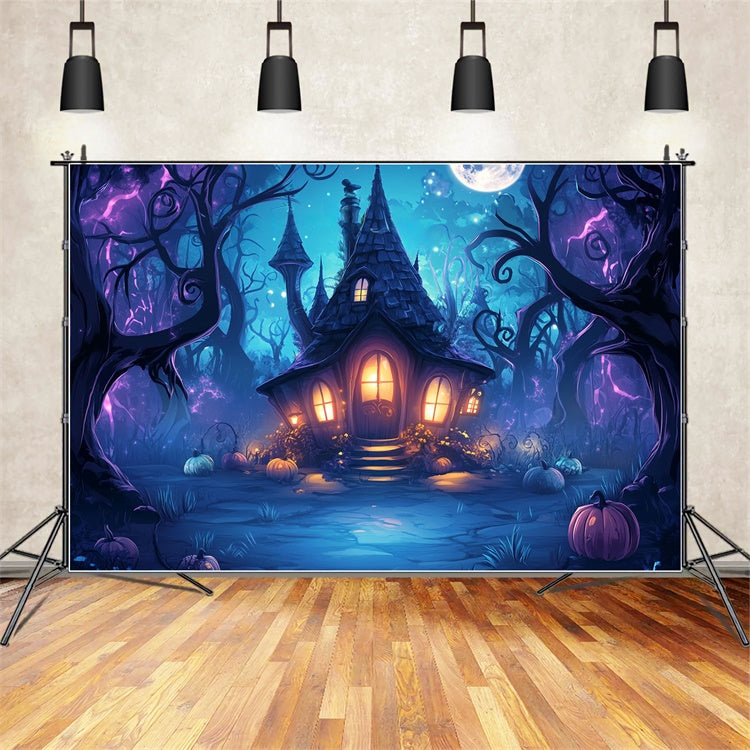 Haunted House Backdrop Verzaubertes Hexenhäuschen Backdrop BRP57-71