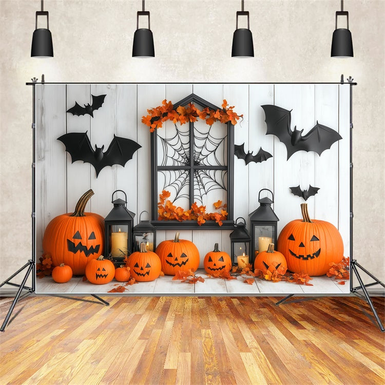 Halloween Wall Backdrop Gemütliche Kerze Kürbis Backdrop BRP57-80