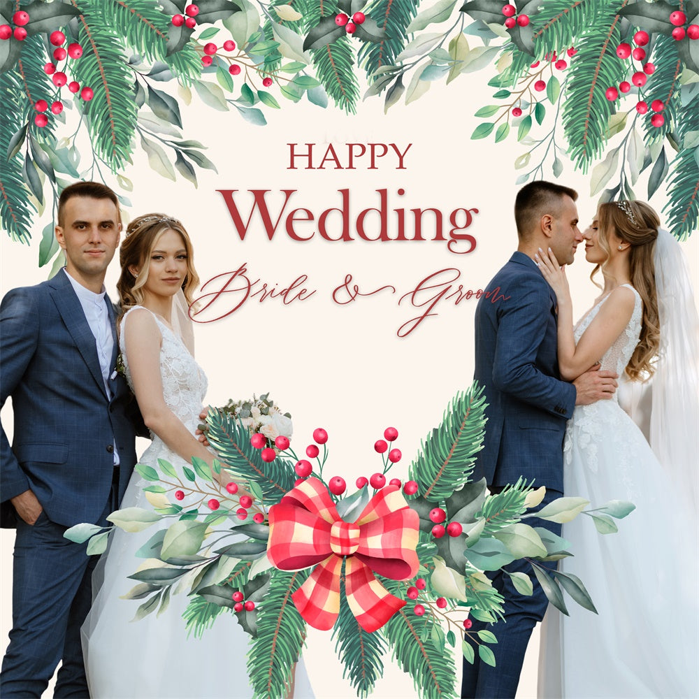Weihnachten Hochzeit Backdrop Holiday Romance Hochzeit Custom Backdrop BRP6-113
