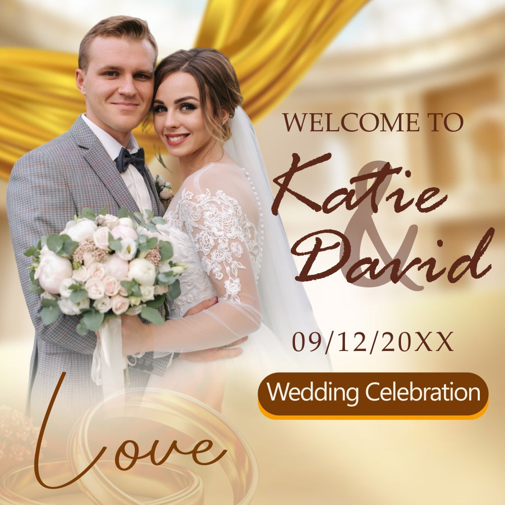 Elegante Hochzeit Backdrop Klassische Hochzeit Traum benutzerdefinierte Hintergrund BRP6-122