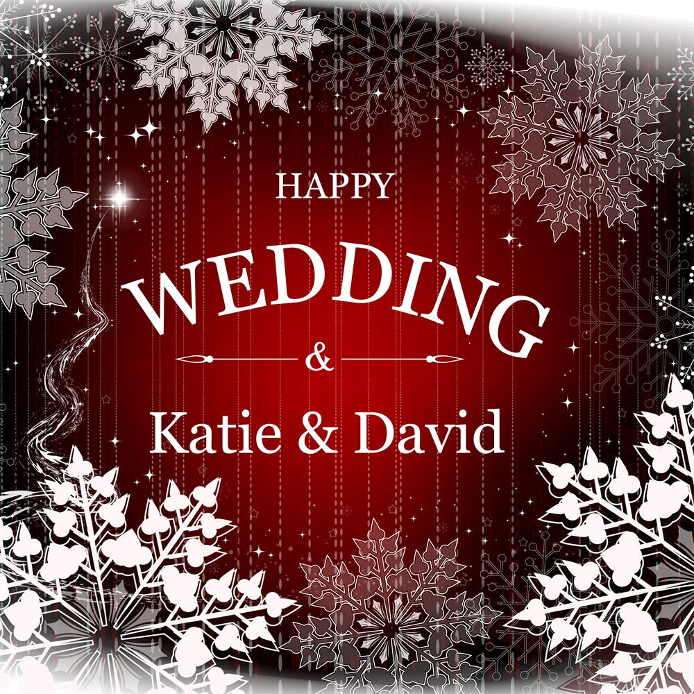 Hochzeit Backdrop Ideen Winter Schneeflocken Glow Individuelles Backdrop BRP6-126