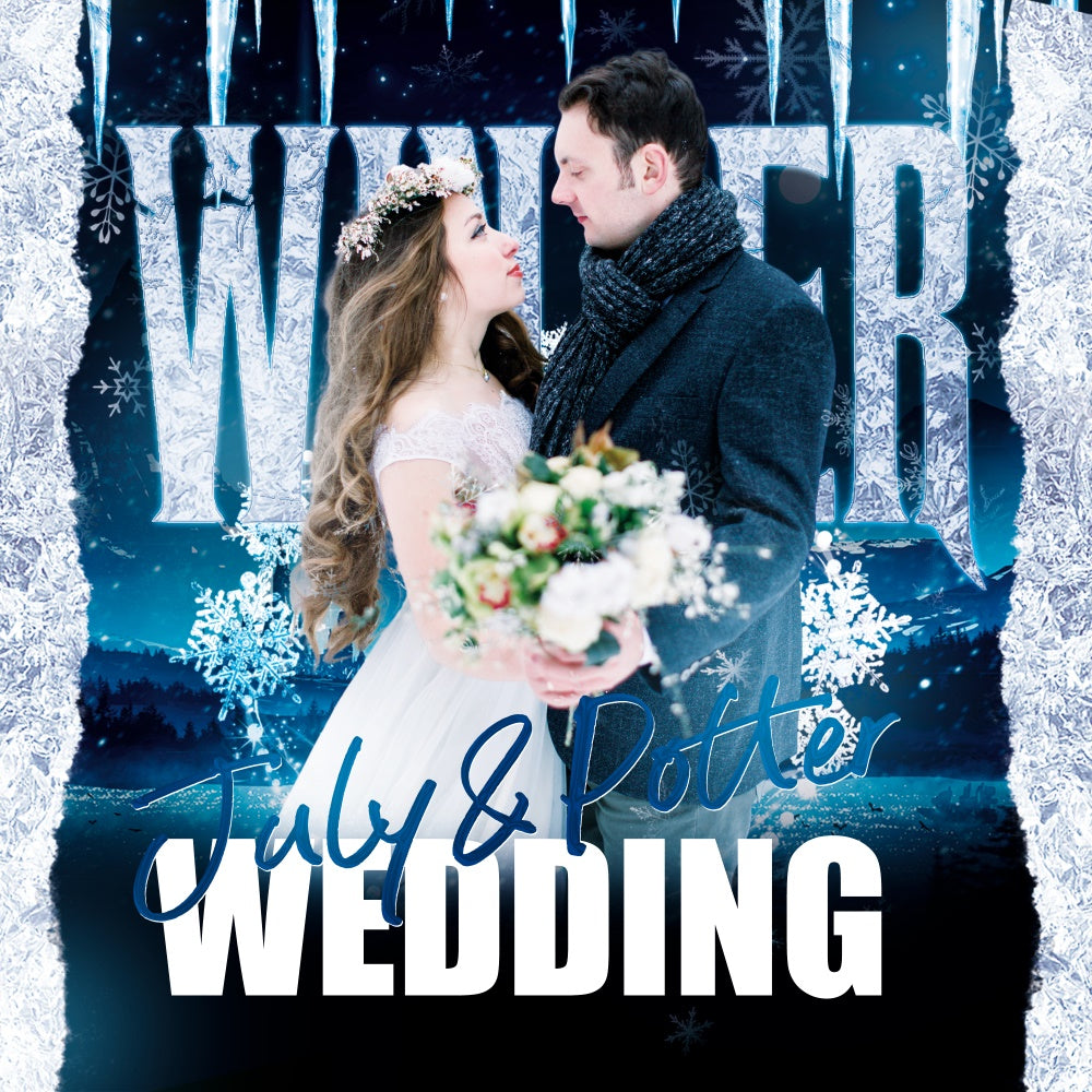 Kulisse Für Hochzeit Winter Frost Hochzeit Personalisierte Kulisse BRP6-150