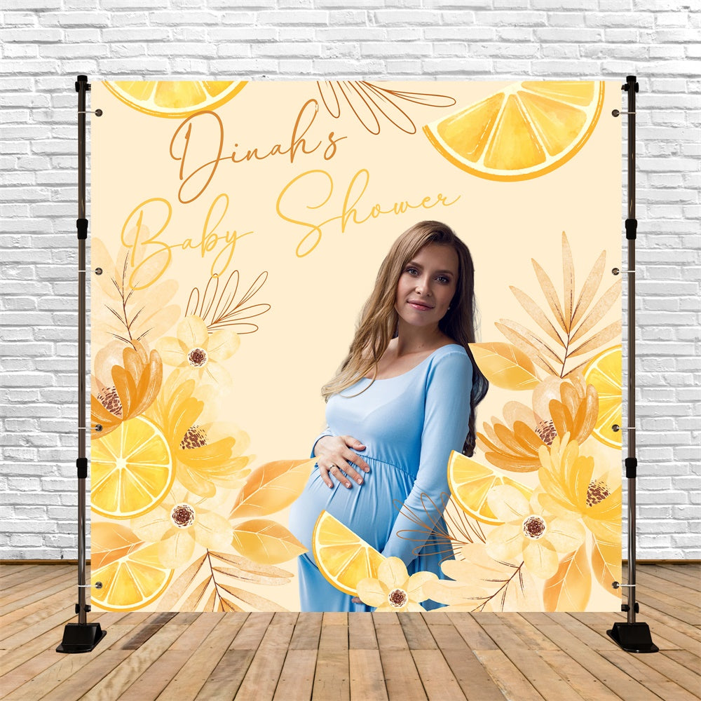 Backdrops Für Baby Shower Zitrone Garten Personalisierte Backdrop BRP6-225
