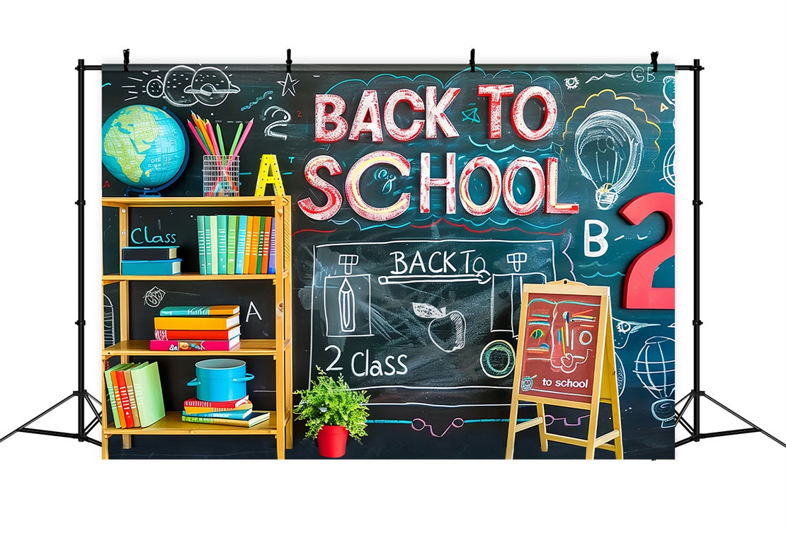 Zurück zu Schule 2 Klasse Blackboard Hintergrund BRP7-176