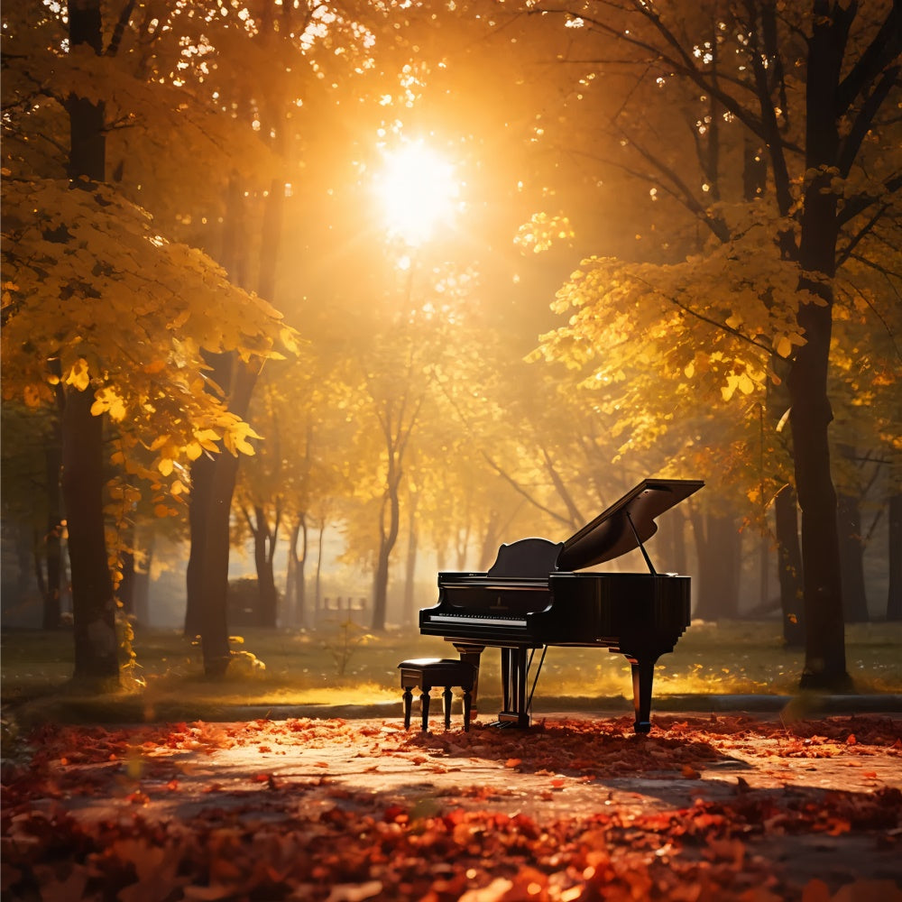 Herbst Harmonie Piano Park Hintergrund für die Fotografie BRP7-195