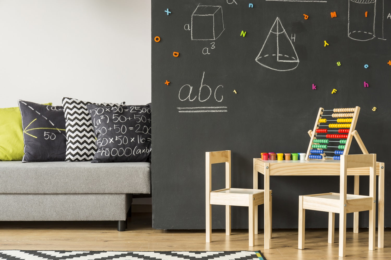 Zurück zu Schule Kleines Klassenzimmer Fotografie Hintergrund BRP7-23