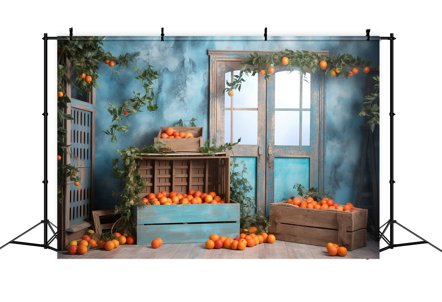 Herbst Orangen Zimmer Hintergrund für Fotografie BRP7-66