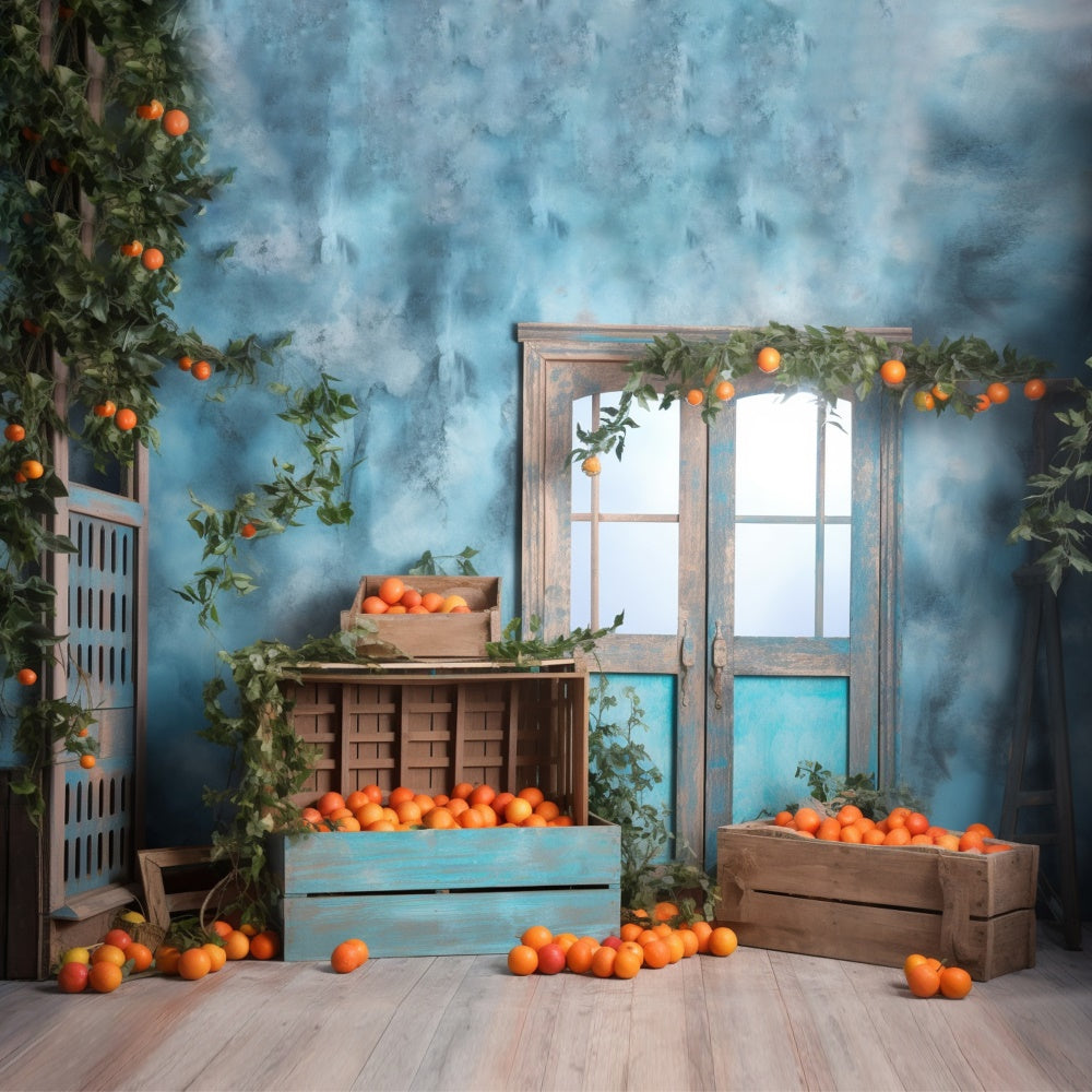 Herbst Orangen Zimmer Hintergrund für Fotografie BRP7-66