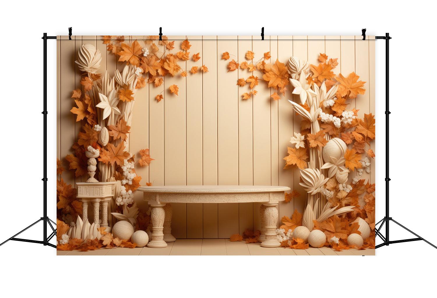 Herbst Weiß und Orange Bäume Backdrop BRP7-68