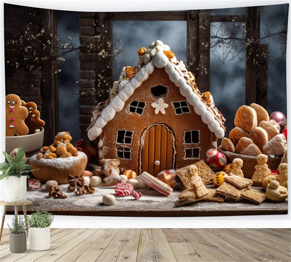 Lebkuchenhaus Weihnachtskulisse BRP8-122