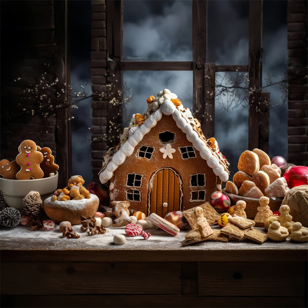 Lebkuchenhaus Weihnachtskulisse BRP8-122